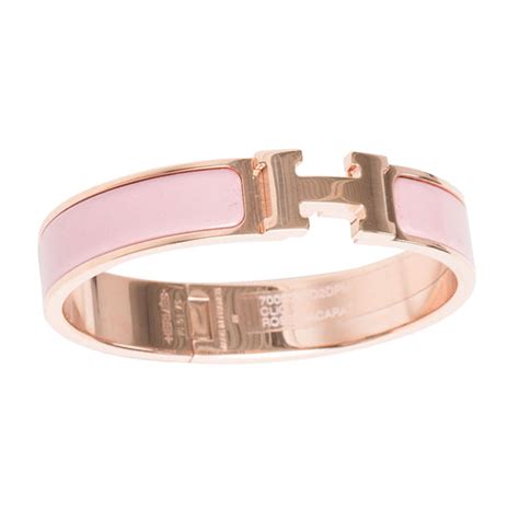 hermes bracelet pink and gold|hermes rose gold bracelet.